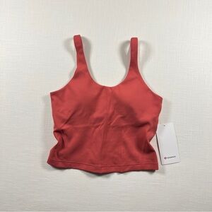 Lululemon Glow Up Tank Top *Medium Support, B/C Cup - Desert Red - Size 8
